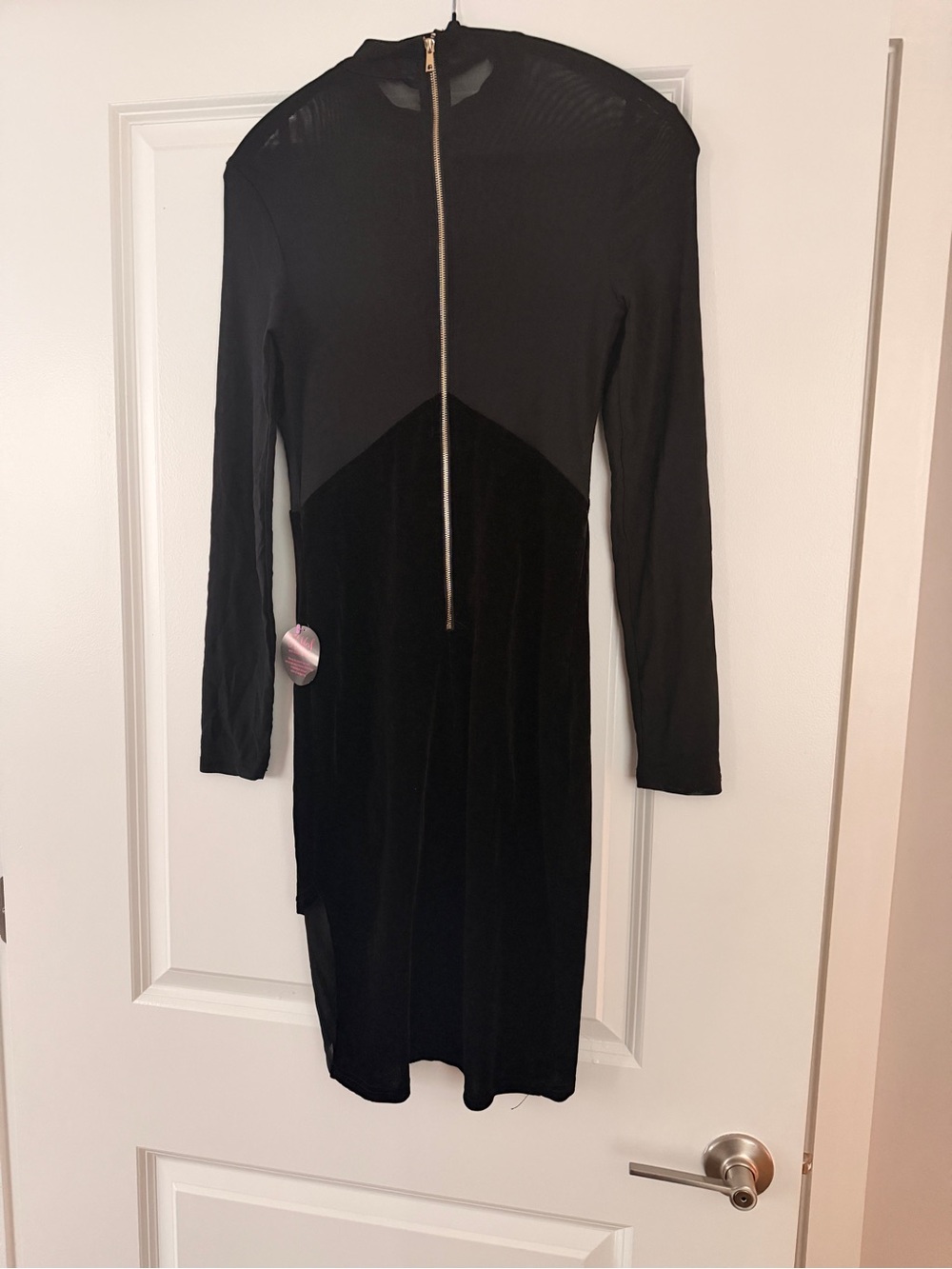 Black sheer cocktail dress